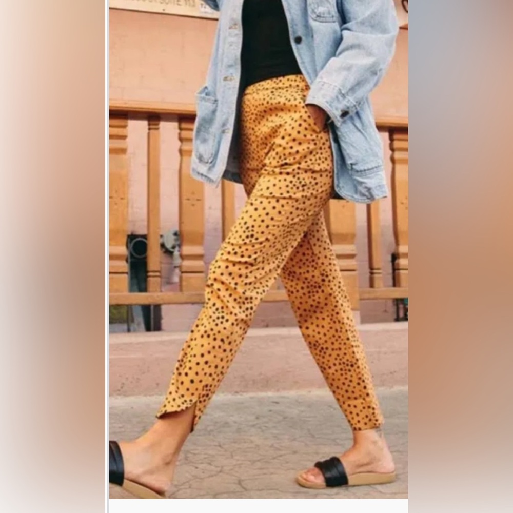 Marine layer Allison Cheetah Print Pull-on Pants In Abstract Cheetah Print